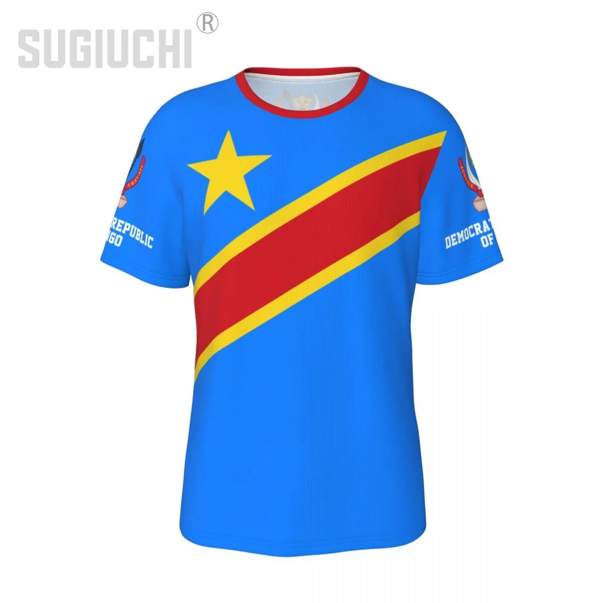 Unisex Nation T-shirt Democratic Republic Of Congo Flag T-shirts jersey For Men Women Soccer Football Fans Gifts Custom clothes