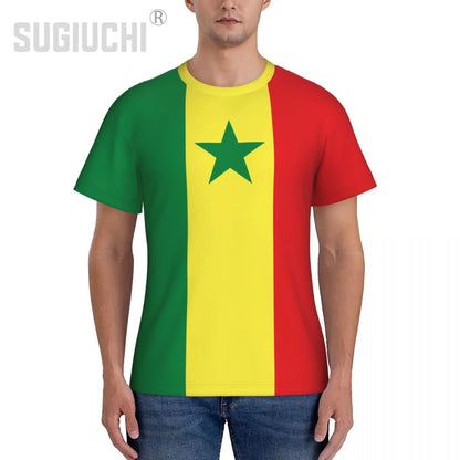 Tight Sports T-shirt Senegal Flag Senegalese 3D For Men Women Tees jersey Clothes Soccer Football Fans Gift Patriotic T shirt