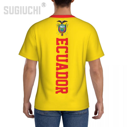Tight Sports T-shirt Ecuador Flag Ecuadorian 3D For Men Women Tees jersey Clothes Soccer Football Fans Gift Patriotic T shirt