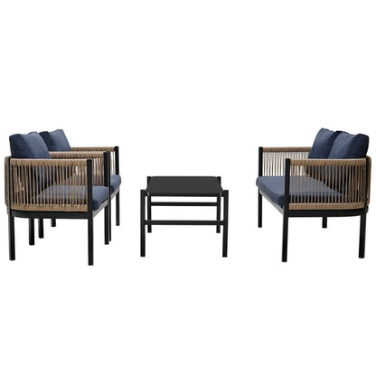 Multi-person Outdoor Sofa Combination with A Table, Suitable for