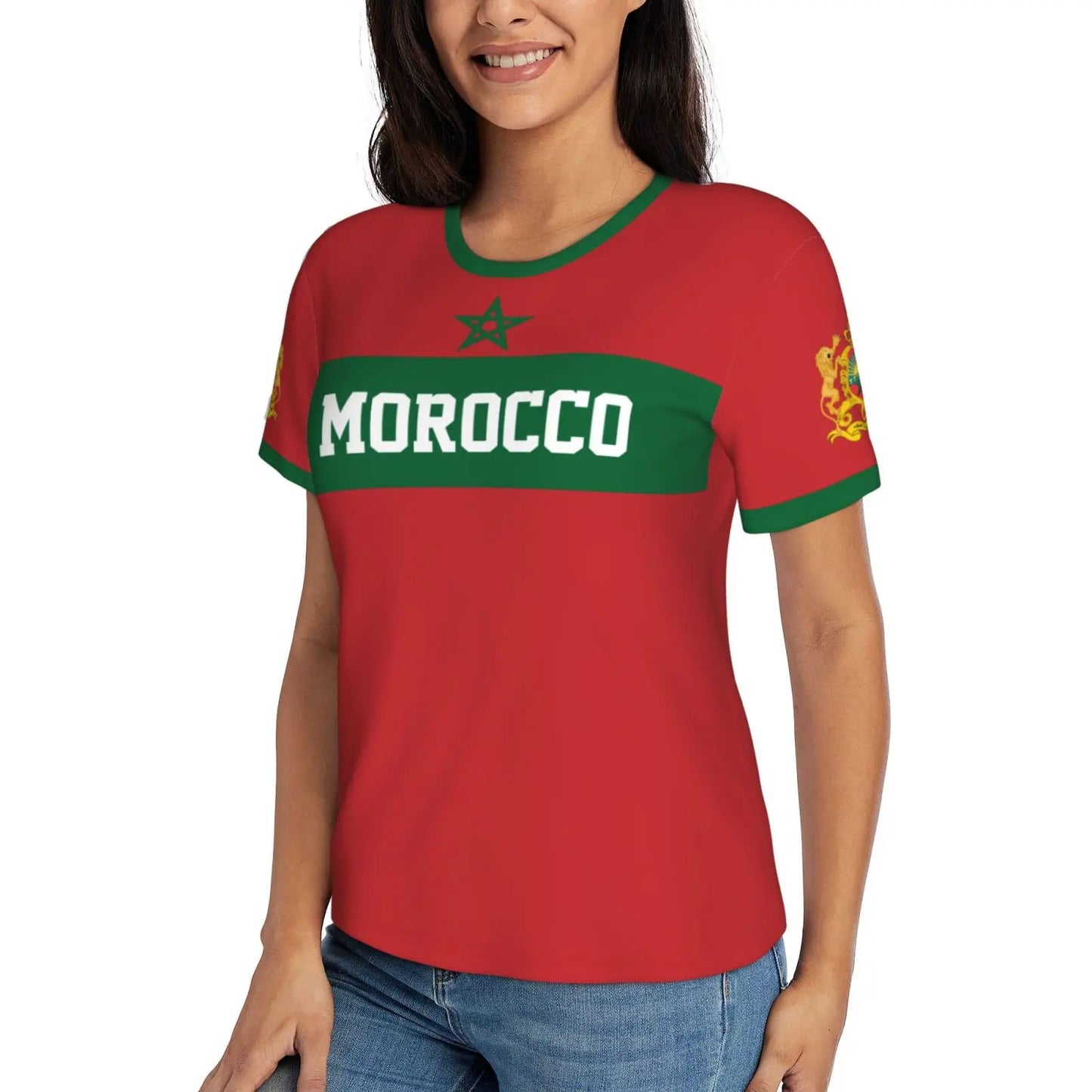 Unisex Nation T-shirt Morocco Flag Moroccan T-shirts For Men Women Soccer Football Fans Gifts Custom clothes tee