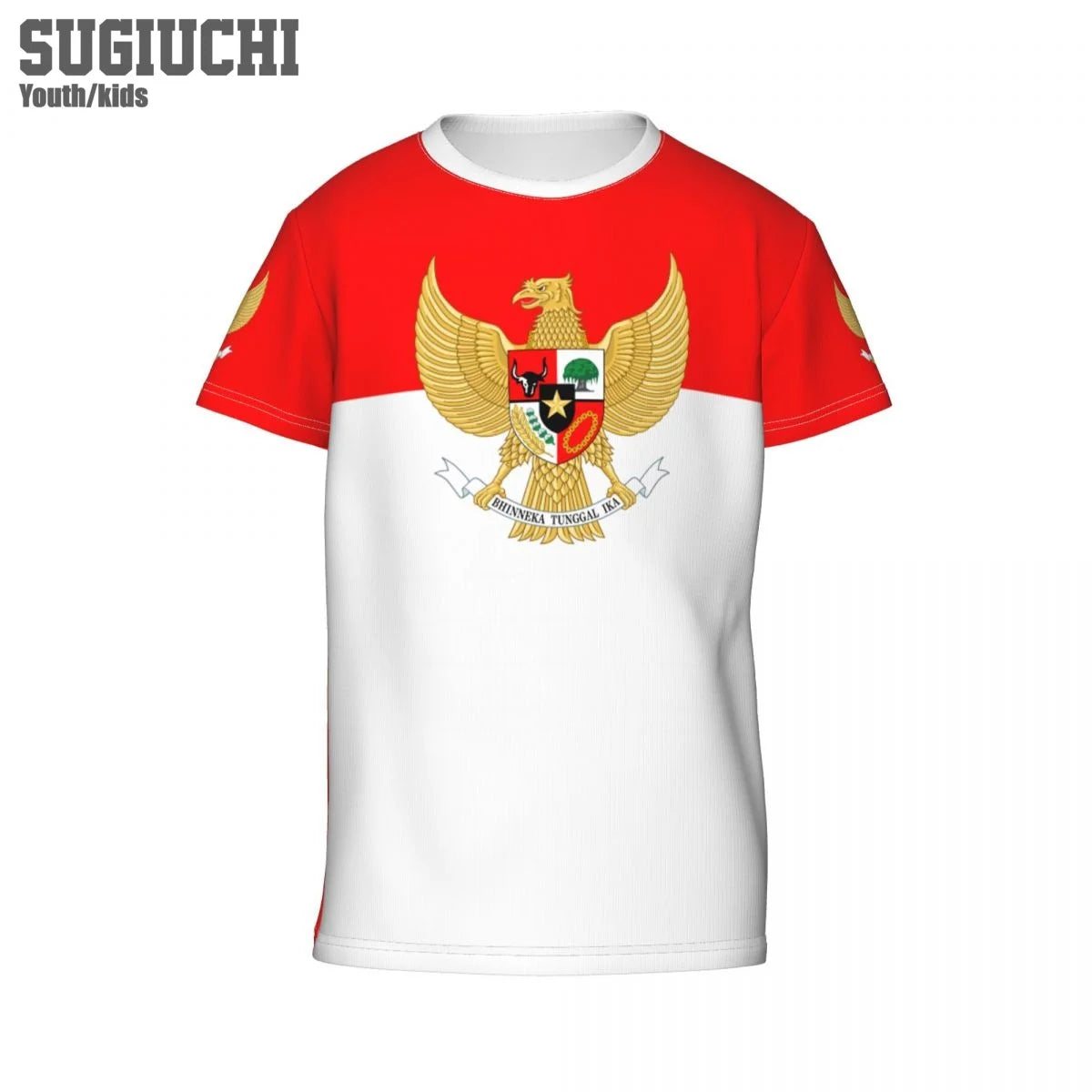 Custom Name Number Indonesia Flag Emblem 3D T-shirts For Kids Youth Boy/Girl Tees Soccer Football Fans Gift T shirt