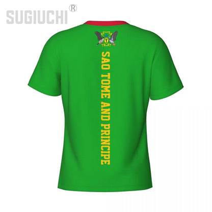 Tight Sports T-shirt Sao Tome And Principe Flag 3D For Men Women Tees jersey Clothes Soccer Football Fans Gift Patriotic T shirt