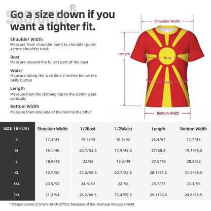 Sports T-shirt North Macedonia Flag Macedonian 3D For Men Women Tees jersey Clothes Soccer Football Fans Patriotic T shirt