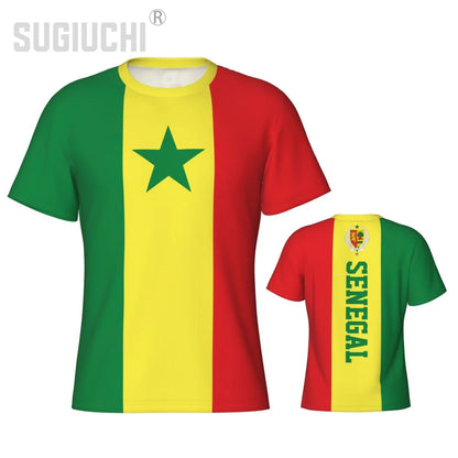 Tight Sports T-shirt Senegal Flag Senegalese 3D For Men Women Tees jersey Clothes Soccer Football Fans Gift Patriotic T shirt