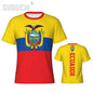 Tight Sports T-shirt Ecuador Flag Ecuadorian 3D For Men Women Tees jersey Clothes Soccer Football Fans Gift Patriotic T shirt