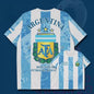 2025 Best-selling new 3D printed Argentina football jersey for men and women, quick-drying shirt, breathable sports T-shirt.