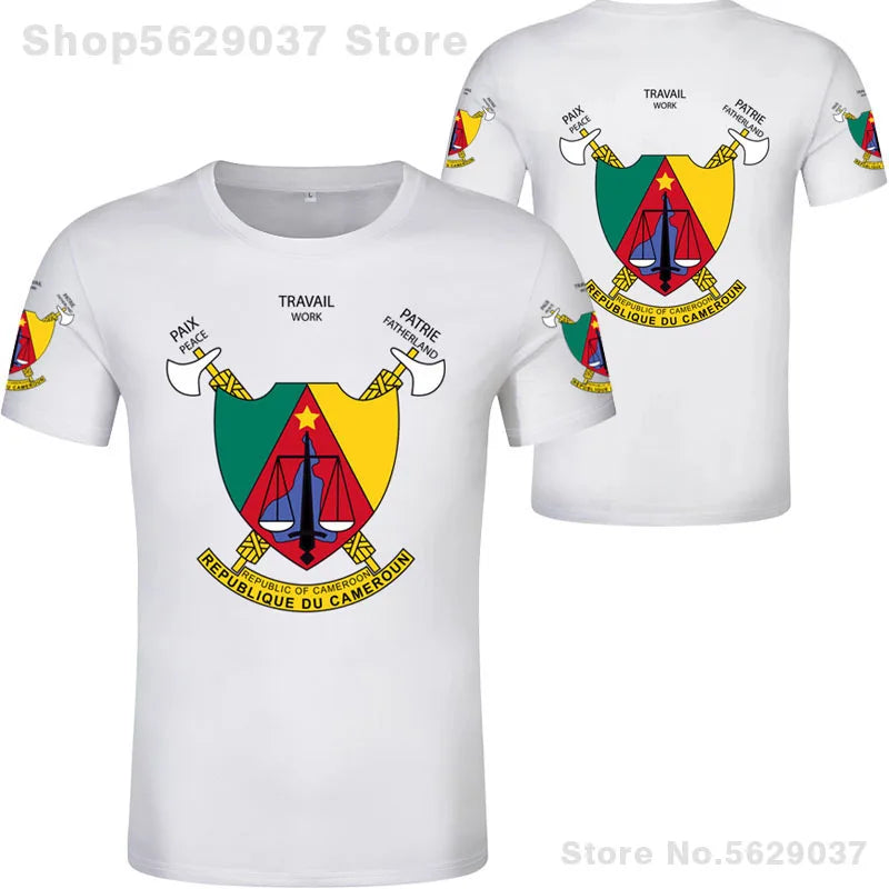 Cameroon T Shirt Free Custom Name Number Cmr Country T-Shirt Nation Flag Cameroun Cameroonian Cm French Print Photo Logo Clothes