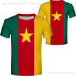 Cameroon T Shirt Free Custom Name Number Cmr Country T-Shirt Nation Flag Cameroun Cameroonian Cm French Print Photo Logo Clothes