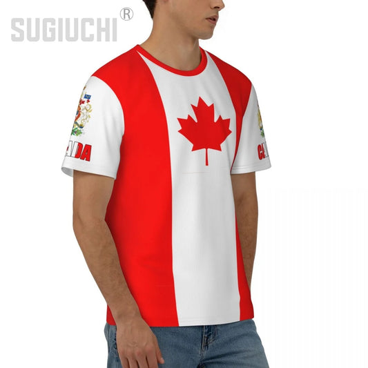 Unisex Nation T-shirt Canada Flag Canadian T-shirts For Men Women Soccer Football Fans Gifts Custom clothes tee