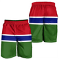 Africa Gambia Map Flag 3D Print Men Bermudas Hawaiian Boardshorts National Emblem Beach Shorts Coat Of Arms Male Short Pants
