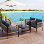 Multi-person Outdoor Sofa Combination with A Table, Suitable for