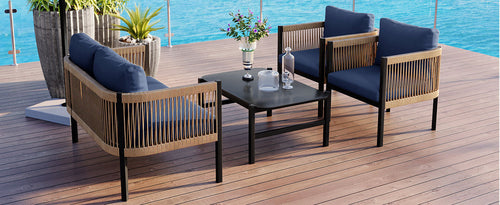 Multi-person Outdoor Sofa Combination with A Table, Suitable for