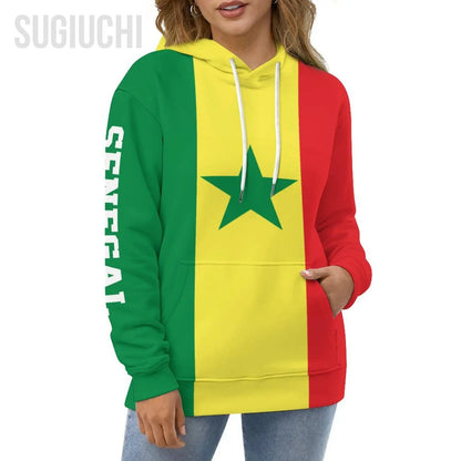 Unisex 3D Hoodie Senegal Flag Men Women Polyester Harajuku Sweatshirt Pullover Hoodies Casual Cool