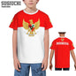 Custom Name Number Indonesia Flag Emblem 3D T-shirts For Kids Youth Boy/Girl Tees Soccer Football Fans Gift T shirt