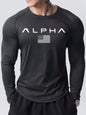 New men's long-sleeved T-shirt for Spring and Autumn 2025 featuring street fashion and comfort with 3D letter printing