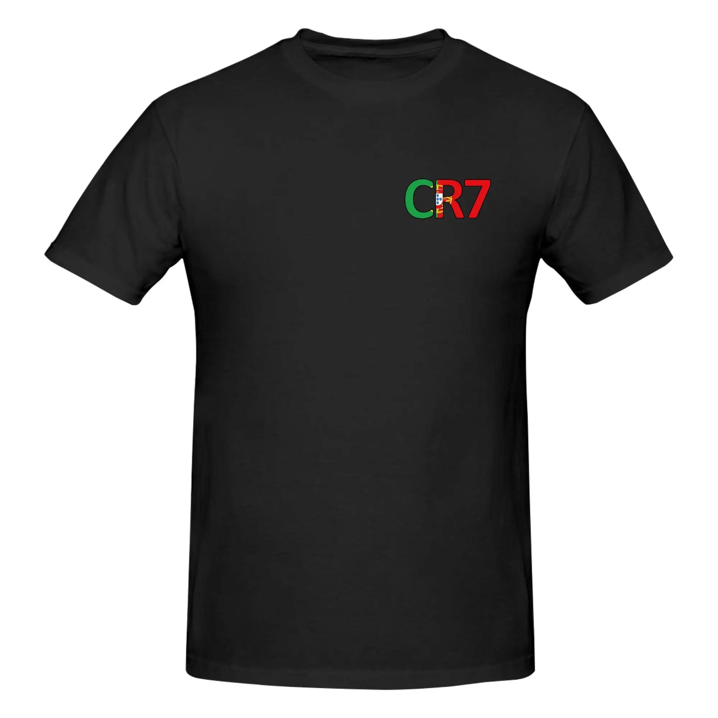 Soccer Gift Football Ronaldos CR7 T Shirts  Pure Cotton Tee Tops Streetwear Round Neck Tshirts Casual Short-Sleeve Clothing