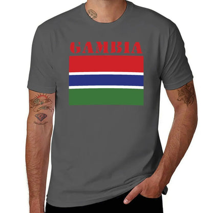 Gambia T-Shirt t shirts for man cotton funny printed t shirts for man T-Shirt