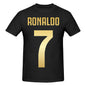 Soccer Gift Football Ronaldos CR7 T Shirts  Pure Cotton Tee Tops Streetwear Round Neck Tshirts Casual Short-Sleeve Clothing