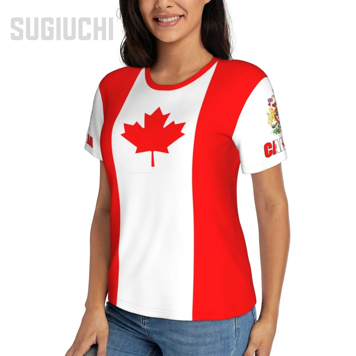 Unisex Nation T-shirt Canada Flag Canadian T-shirts For Men Women Soccer Football Fans Gifts Custom clothes tee
