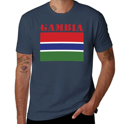 Gambia T-Shirt t shirts for man cotton funny printed t shirts for man T-Shirt