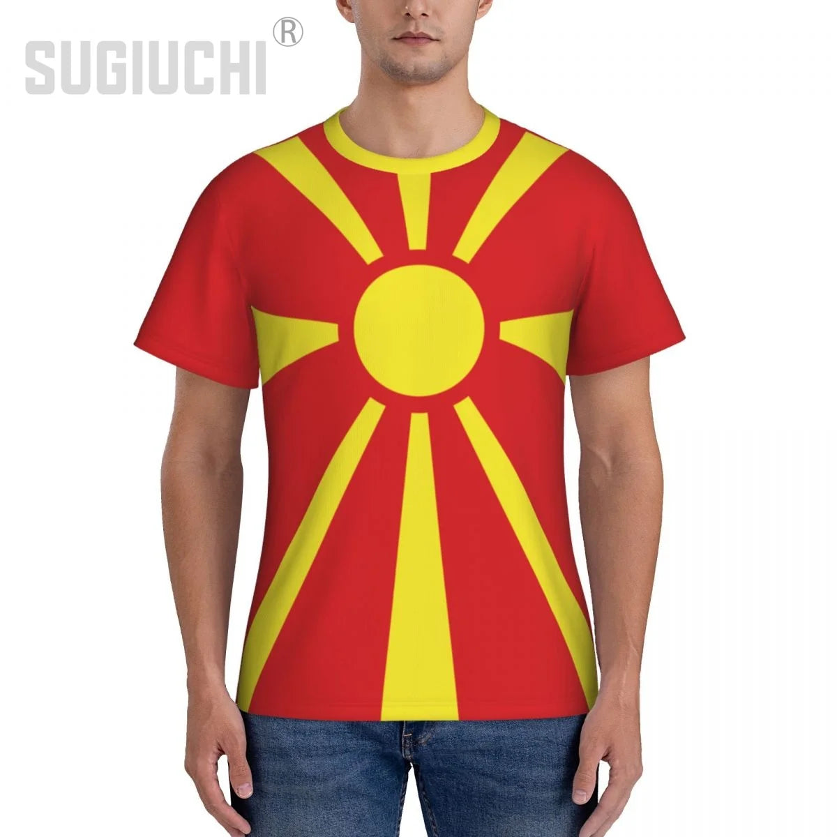 Sports T-shirt North Macedonia Flag Macedonian 3D For Men Women Tees jersey Clothes Soccer Football Fans Patriotic T shirt