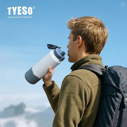Tyeso Large Capacity Insulated Water Bottle Portable Travel Mug with