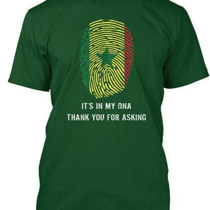 Senegal Dna S Its In My Thank You For Asking T Shirt Made in USA Size S to 5XL