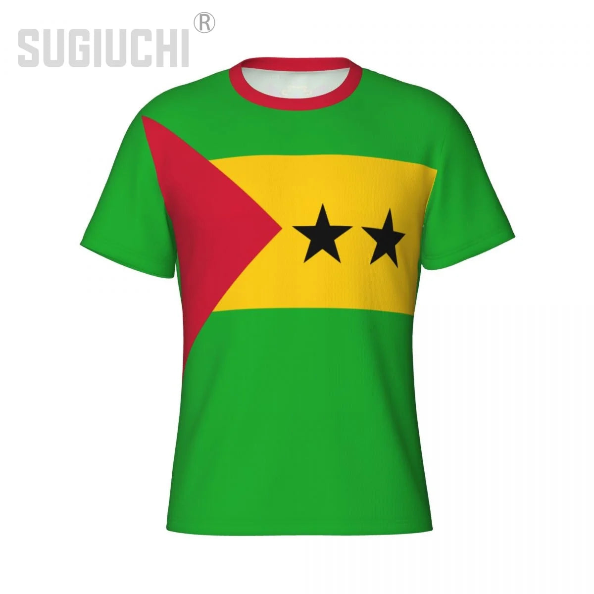 Tight Sports T-shirt Sao Tome And Principe Flag 3D For Men Women Tees jersey Clothes Soccer Football Fans Gift Patriotic T shirt