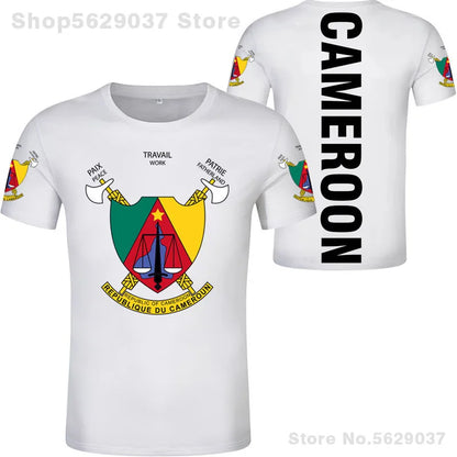Cameroon T Shirt Free Custom Name Number Cmr Country T-Shirt Nation Flag Cameroun Cameroonian Cm French Print Photo Logo Clothes