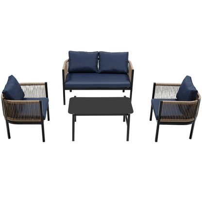 Multi-person Outdoor Sofa Combination with A Table, Suitable for