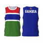 Gambia Flag Basketball Jersey Fashion Casual 3D National Emblem Printed Sports T Shirt Loose Quick Dry Breathable Mens Tees Tops