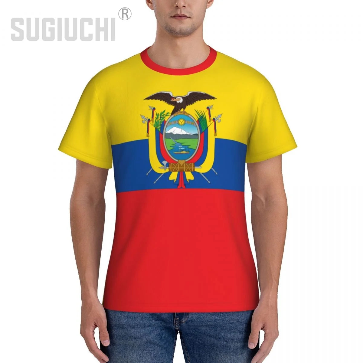 Tight Sports T-shirt Ecuador Flag Ecuadorian 3D For Men Women Tees jersey Clothes Soccer Football Fans Gift Patriotic T shirt