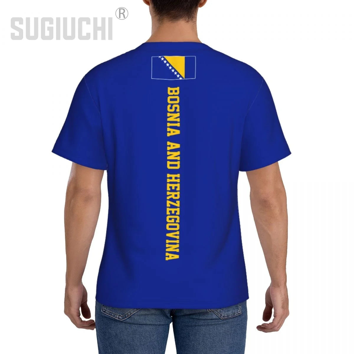 Tight Sports T-shirt Bosnia And Herzegovina Flag 3D For Men Women Tees jersey Clothes Soccer Football Fans Patriotic T shirt