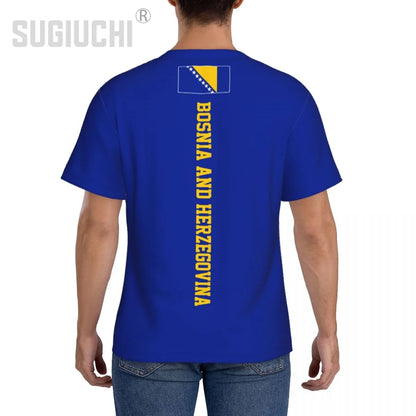 Tight Sports T-shirt Bosnia And Herzegovina Flag 3D For Men Women Tees jersey Clothes Soccer Football Fans Patriotic T shirt