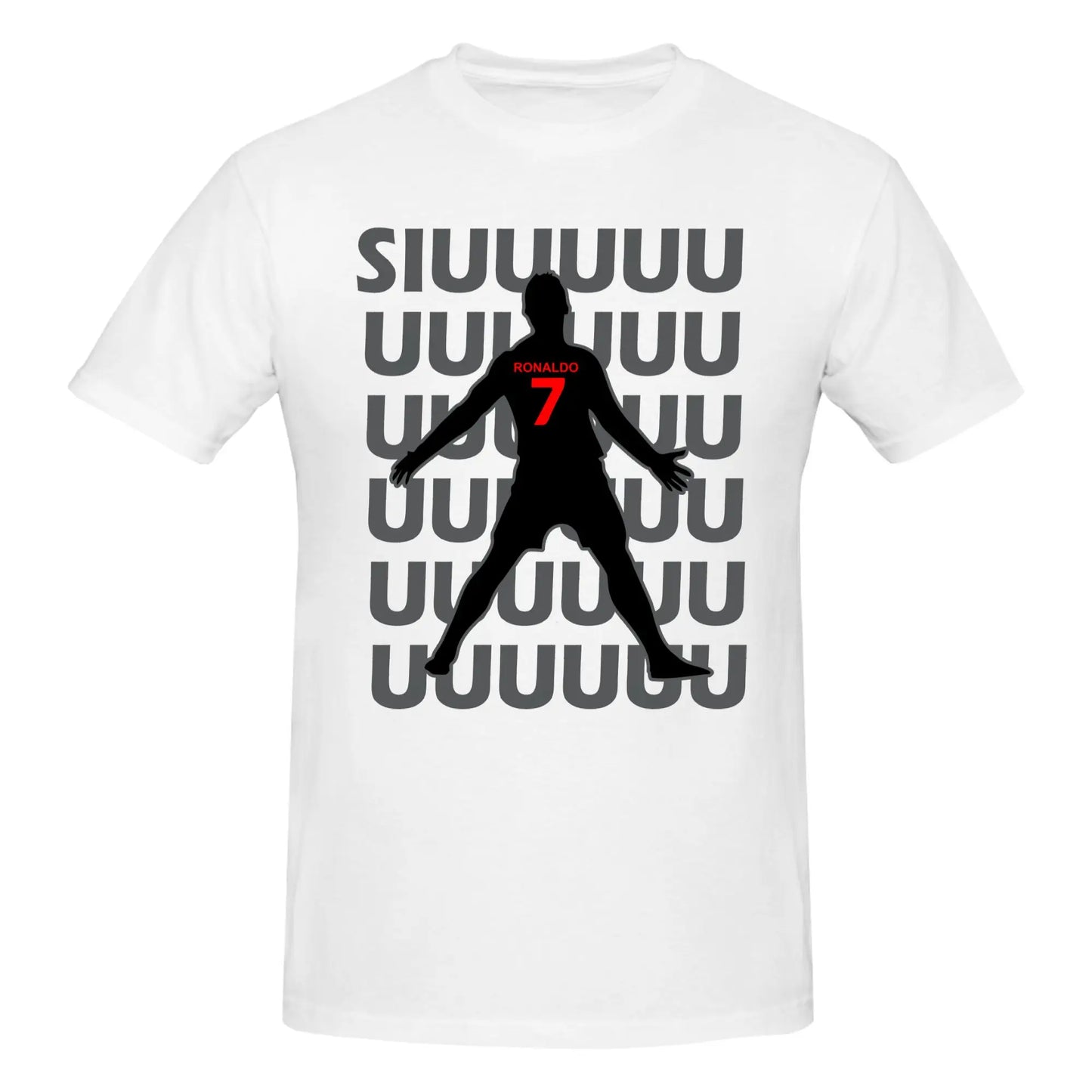 Soccer Gift Football Ronaldos CR7 T Shirts  Pure Cotton Tee Tops Streetwear Round Neck Tshirts Casual Short-Sleeve Clothing