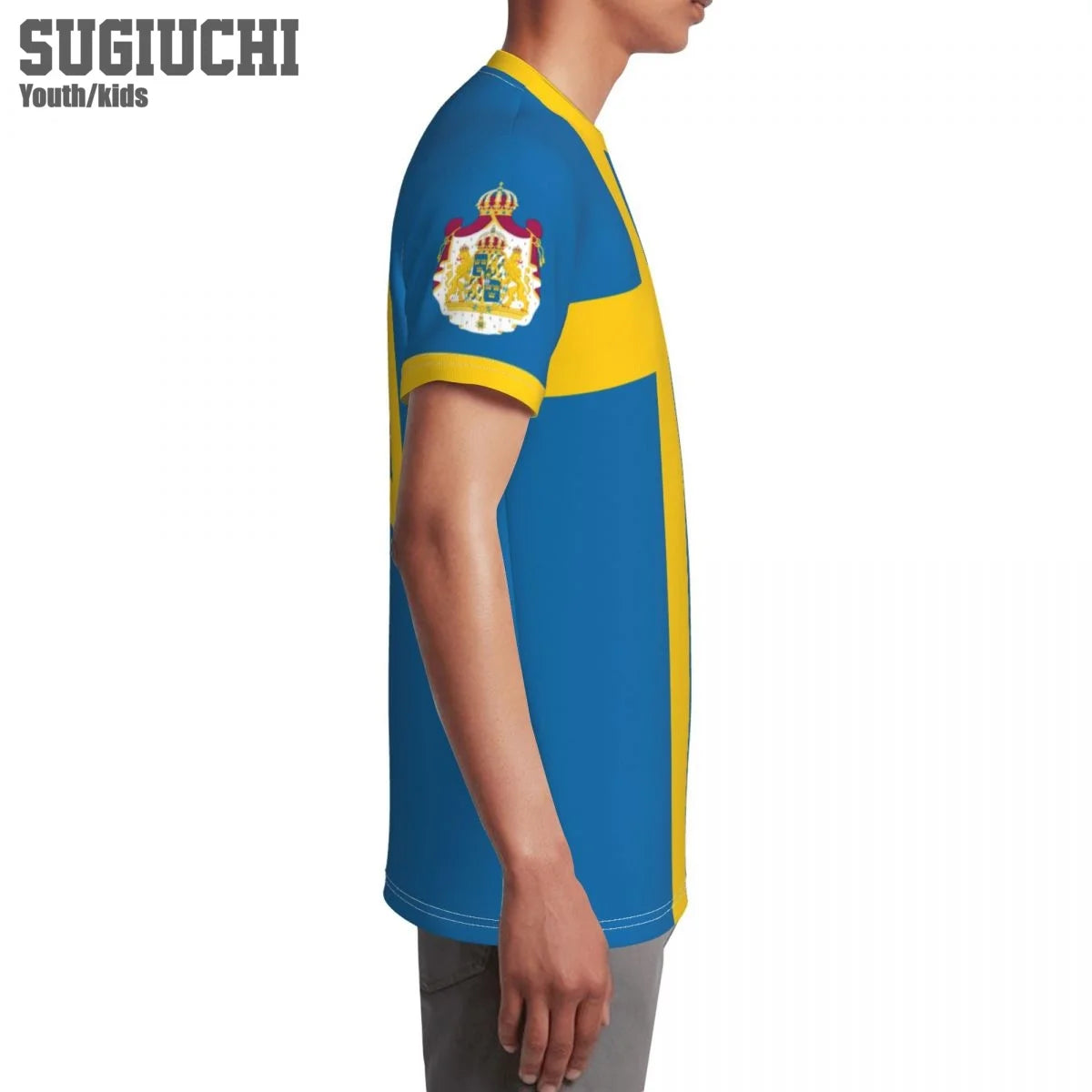 Custom Name Number Sweden Flag Emblem 3D T-shirts For Kids Youth Boy/Girl Tees Soccer Football Fans Gift T shirt