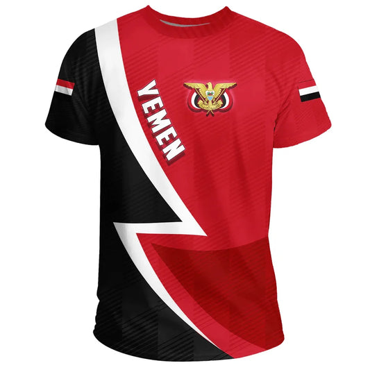 Free Custom Name Number Yemen Flag Emblem Jersey 3D T-shirts Clothes For Men Women Tees Tops Soccer Football Fans Gift T Shirt