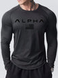 New men's long-sleeved T-shirt for Spring and Autumn 2025 featuring street fashion and comfort with 3D letter printing