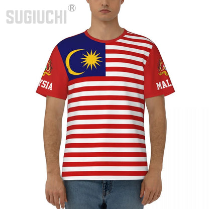 Unisex Nation T-shirt Malaysia Flag Malaysian T-shirts For Men Women Soccer Football Fans Gifts Custom clothes tee