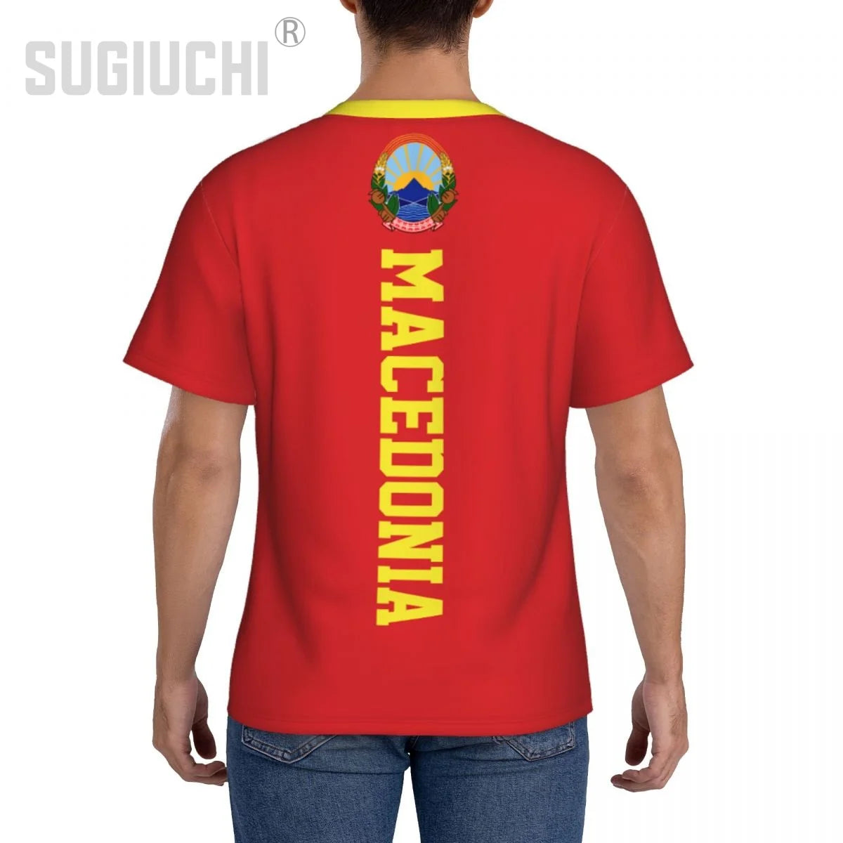 Sports T-shirt North Macedonia Flag Macedonian 3D For Men Women Tees jersey Clothes Soccer Football Fans Patriotic T shirt