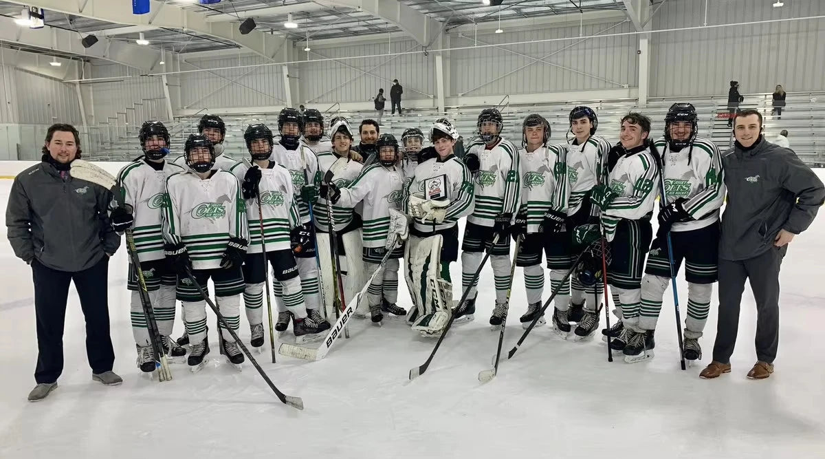 Hockey Jersey - Blue with Yellow/White Accents "Dahlin 26" Captain "C" Buffalo Bison Logo Athletic Jersey 3d HD Prints