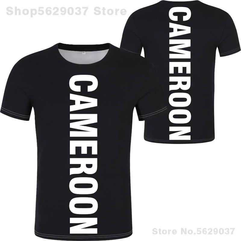 Cameroon T Shirt Free Custom Name Number Cmr Country T-Shirt Nation Flag Cameroun Cameroonian Cm French Print Photo Logo Clothes
