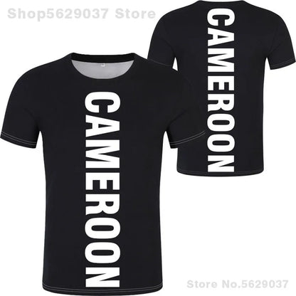 Cameroon T Shirt Free Custom Name Number Cmr Country T-Shirt Nation Flag Cameroun Cameroonian Cm French Print Photo Logo Clothes