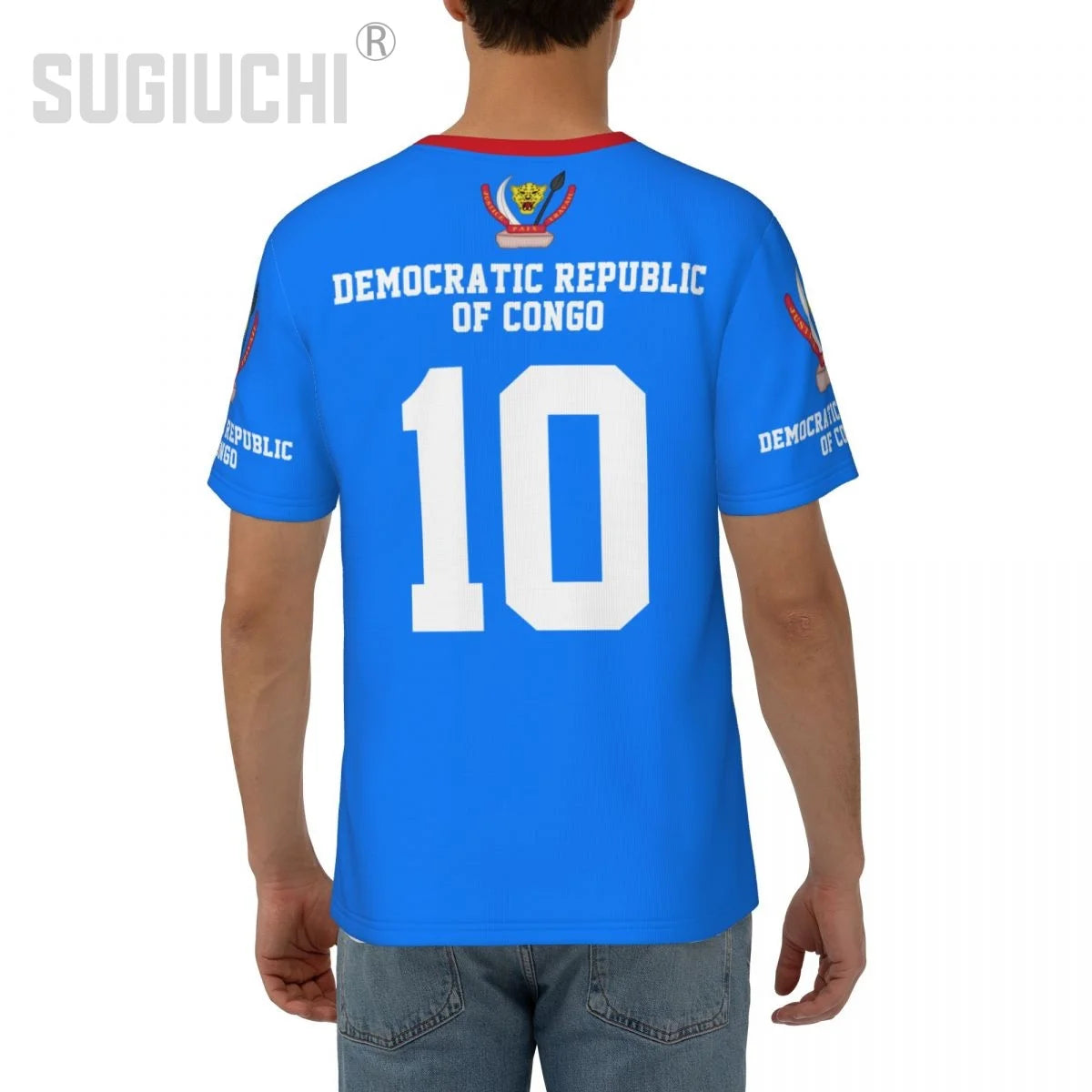 Unisex Nation T-shirt Democratic Republic Of Congo Flag T-shirts jersey For Men Women Soccer Football Fans Gifts Custom clothes