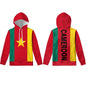 Cameroon Zipper Hoodie 3d Free Custom Name Number Team Cm Pullover Cmr Country French Cameroun Nation Cameroonian Flag Clothes