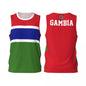 Gambia Flag Basketball Jersey Fashion Casual 3D National Emblem Printed Sports T Shirt Loose Quick Dry Breathable Mens Tees Tops