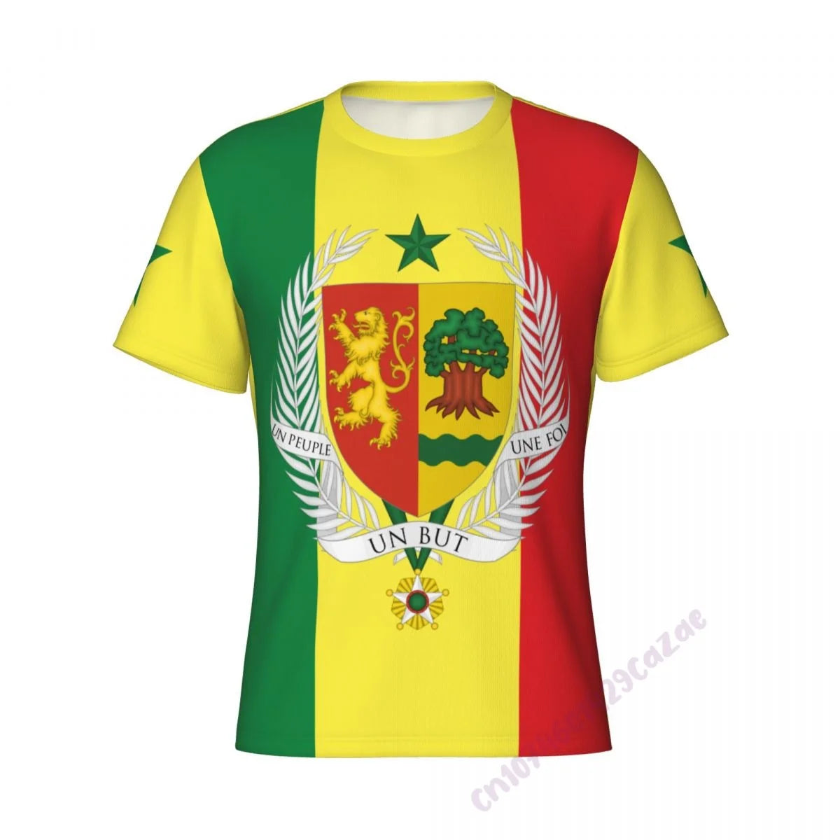 Senegal Flag 3D T-shirt Men Running Sport Skinny Short Tee Shirt Male Gym Fitness Bodybuilding Workout Tops Clothing
